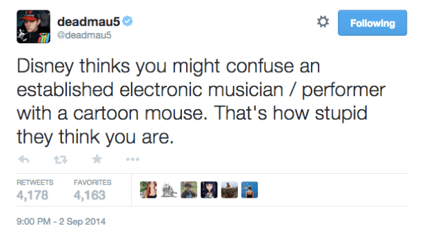 deadmau5 vs disney