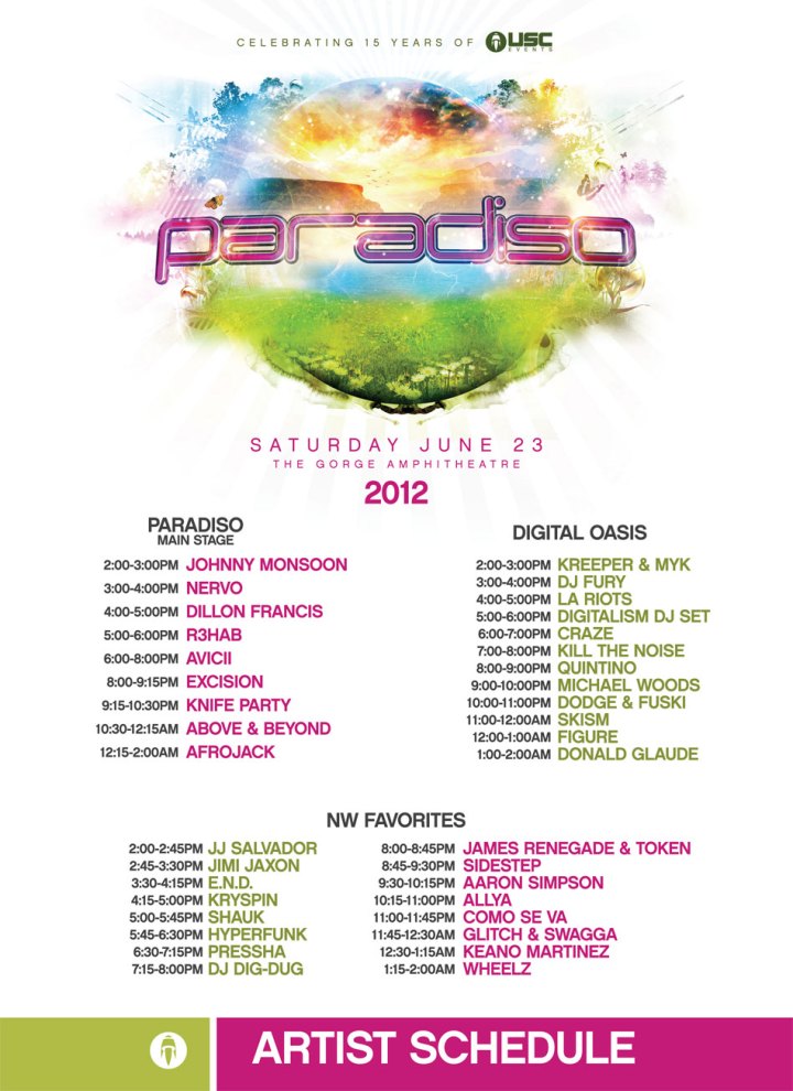 paradiso-schedule 2012